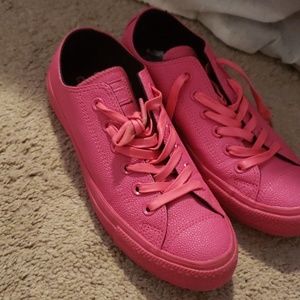 Pink Converse shoes